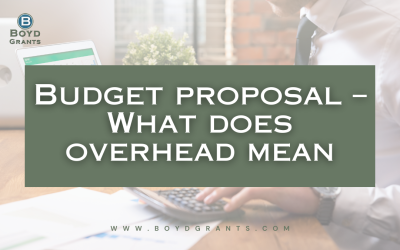 Budget Proposal: What Does “Overhead” Mean?