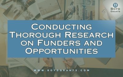 Conducting Thorough Research on Funders and Opportunities