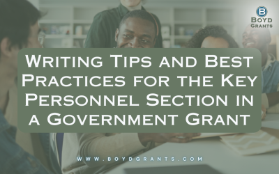 Writing Tips and Best Practices for the Key Personnel Section in a Government Grant